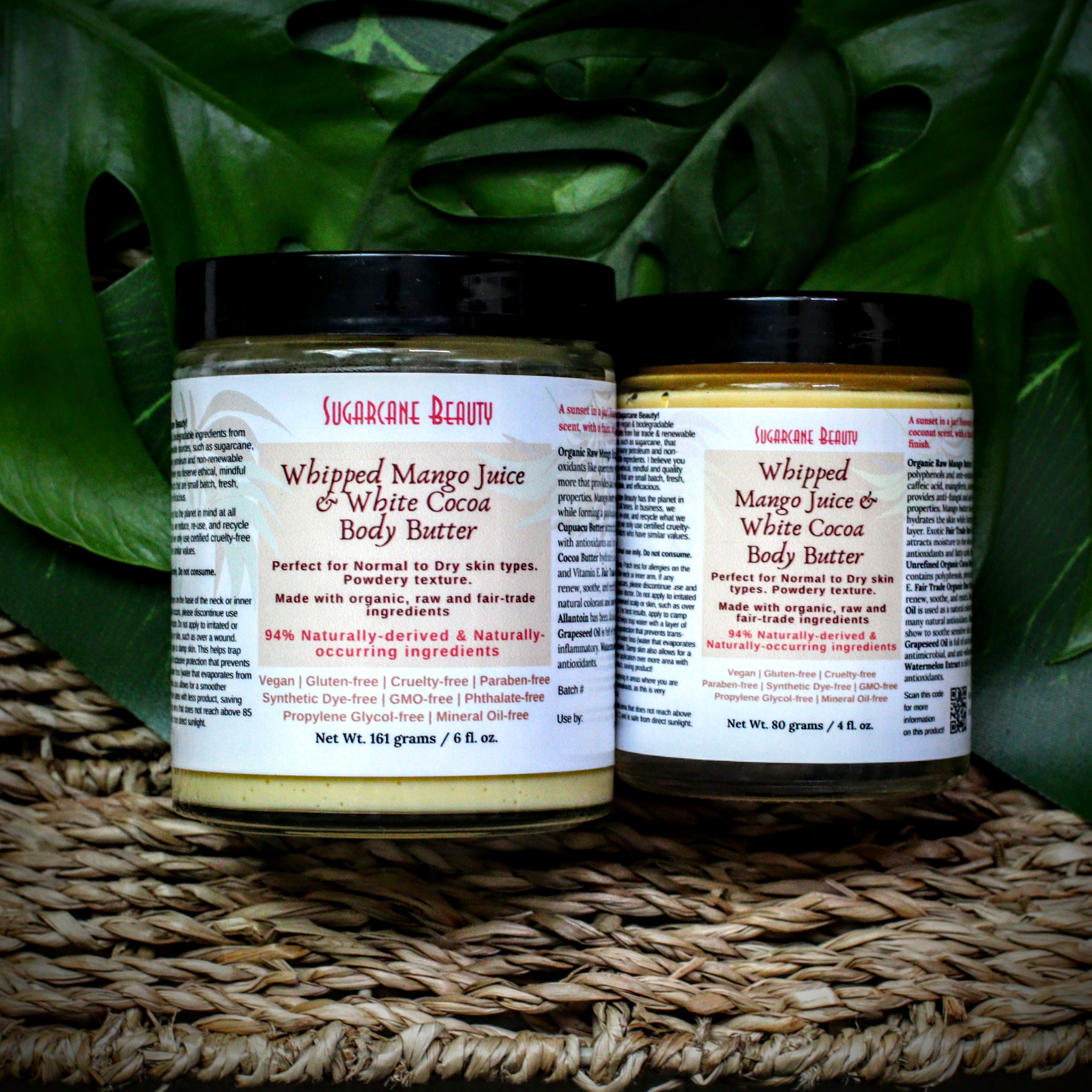 Whipped Mango Juice and White Cocoa Body Butter