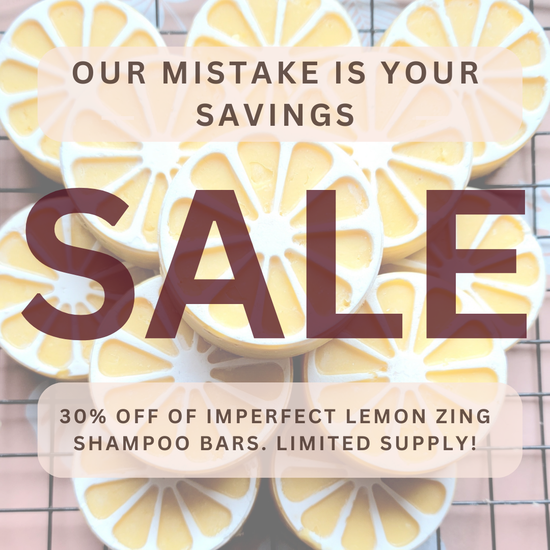 SALE Lemon Zing High Volume & Clarity Shampoo Bar for Fine Hair and Oily Scalps